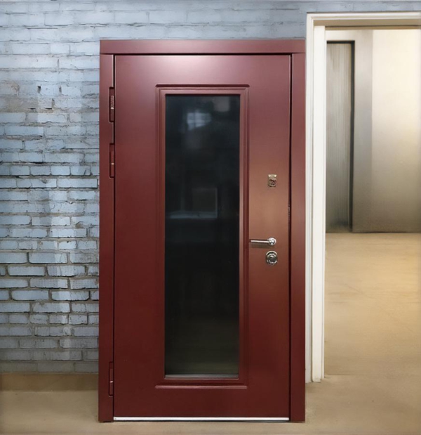 Дверь со стеклом (фото из цеха) Дверь со стеклом (фото из цеха)