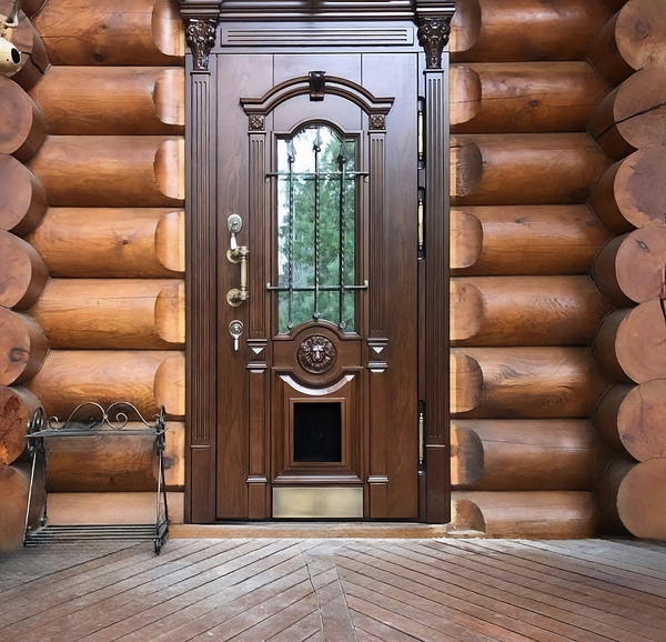 Парадная дверь с капителями Парадная дверь с капителями