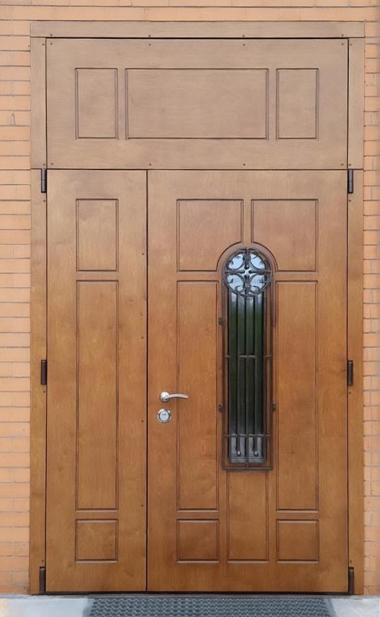 Полуторная дверь с фрамугой Полуторная дверь с фрамугой