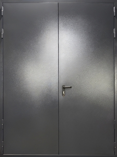 Двустворчатая противопожарная дверь (предел EI-60) с полимерным покрытием по RAL