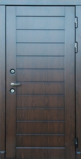 Входная морозостойкая дверь с терморазрывом (наборные шпонированные плиты МДФ)