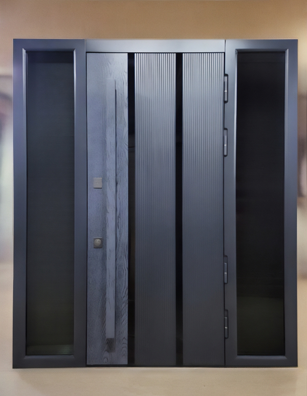 Дверь со стеклами по бокам Дверь со стеклами по бокам