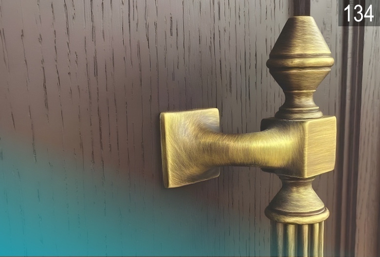 Двери с бугельной ручкой